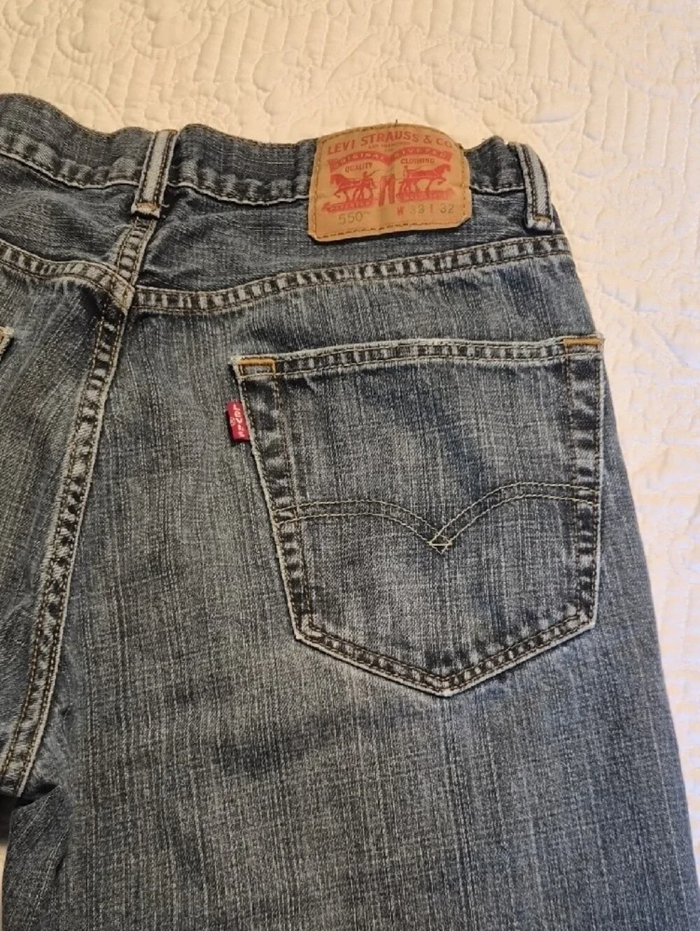 Levi's Men's Relaxed Fit Jeans - Blue Denim 33x32